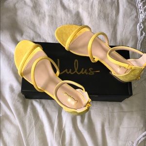 Mustard suede flat sandals
